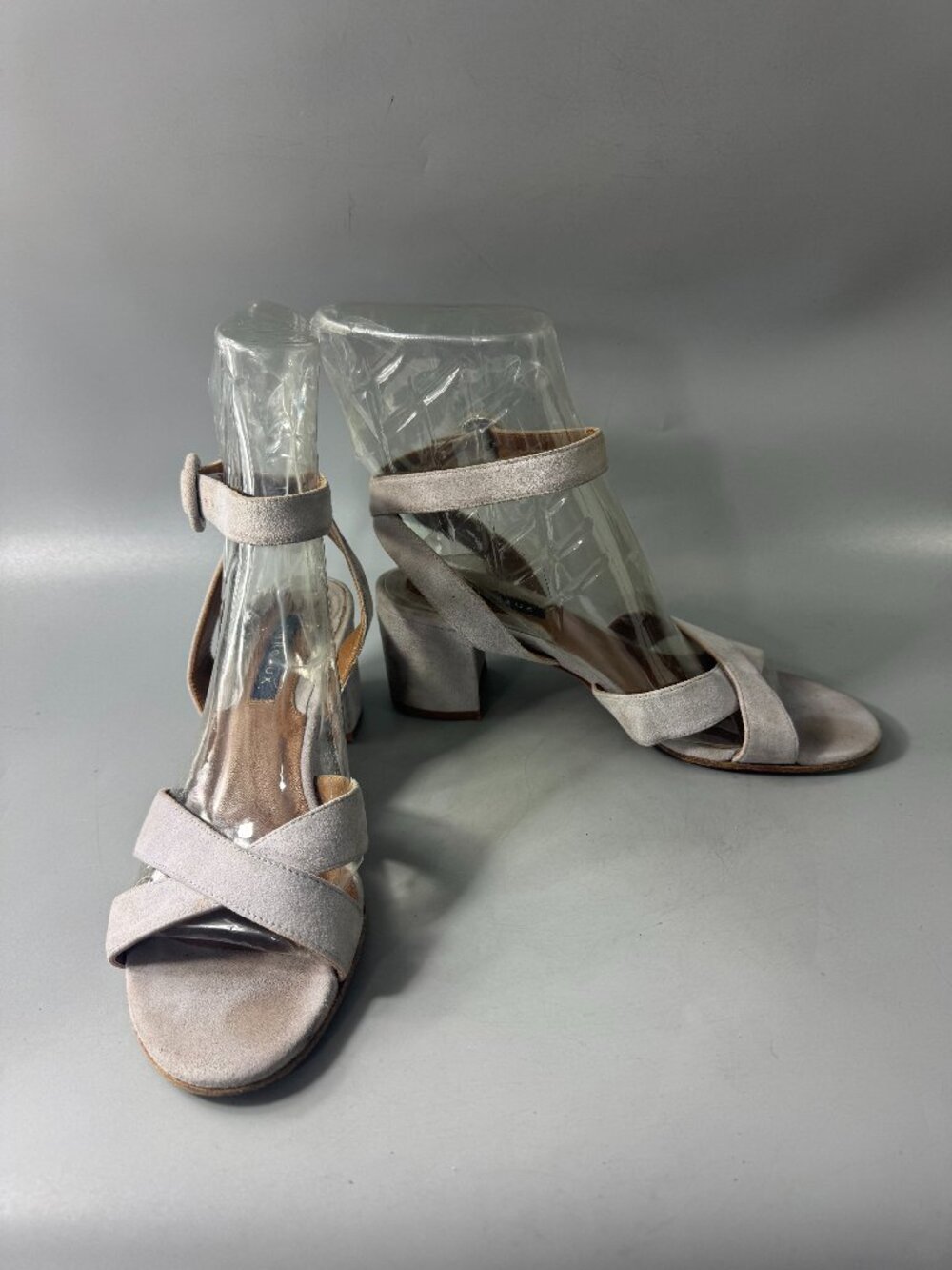Margaux Chalky Purple Suede The City Sandal, Size 37 1/2